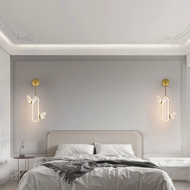 applique murale led papillon design nordique pour décoration intérieure - vue 6 sur 8