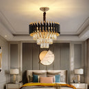 lustre moderne de luxe en cristal k9 led suspendu