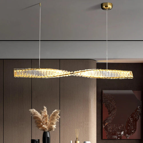 suspension en cristal moderne pour intérieur art déco minimaliste - vue 5 sur 12