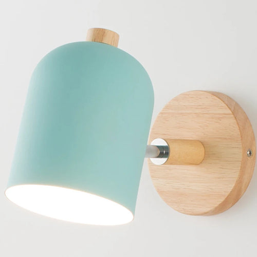 applique murale nordique en fer et bois design moderne - vue 10 sur 19