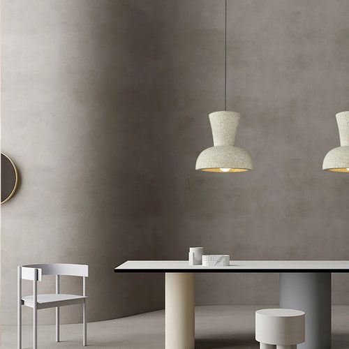 lustre led nordique wabi sabi pour bar et décoration maison - vue 3 sur 10