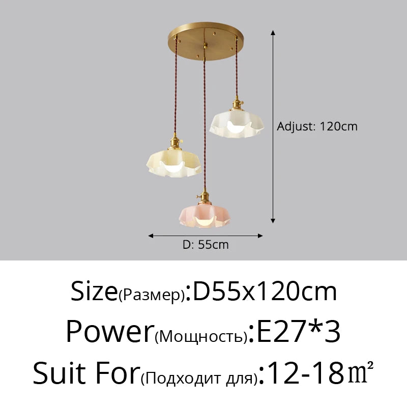 lustre plissé simple pour décoration intérieure éclairage doux - vue 13 sur 17