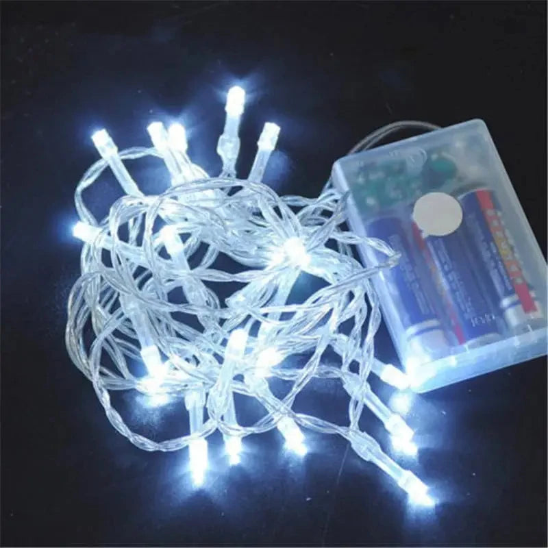 guirlande lumineuse LED à piles pour décorations de fête - vue 5 sur 9