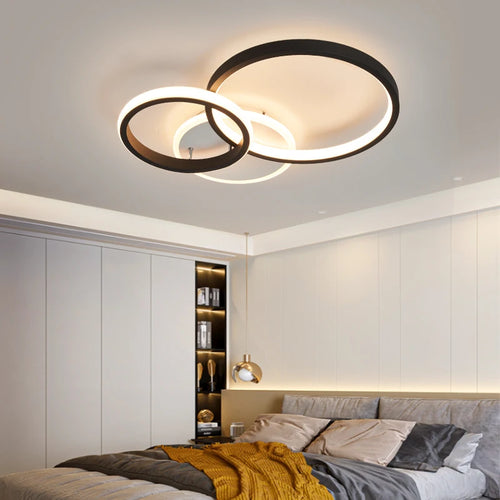lustre moderne à LED pour décoration intérieure élégante - vue 3 sur 10