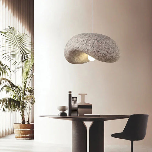 lustre wabi sabi style japonais pour cuisine et salon - vue 6 sur 9