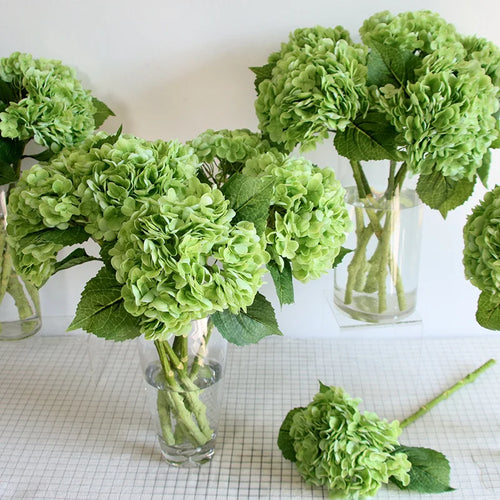 fleur d'hortensia artificielle pour décoration de mariage - vue 2 sur 11