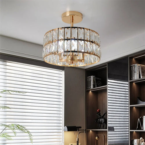 Plafonniers nordiques pour chambre Lustre couloir vestiaire plafonnier Luminaire Lampa Sufitowa abat-jour suspendu décor à la maison - vue 2 sur 12