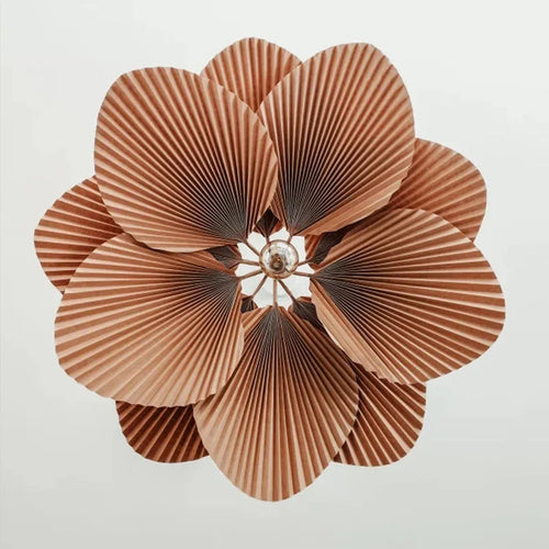 lustre nordique wabi-sabi en forme d'éventail pour décoration créative - vue 6 sur 8