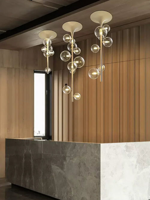 lustre moderne à led design créatif pour intérieur élégant - vue 4 sur 12