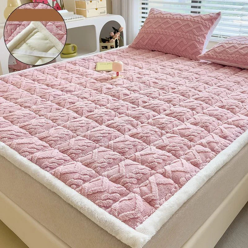 surmatelas doux en velours agneau pour étudiants et dortoirs - vue 8 sur 12