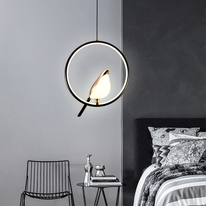 Lustre suspension LED luminaire éclairage lampe suspendue cuisine Table à manger nordique appareil ménager salon décor Suspension - vue 3 sur 14