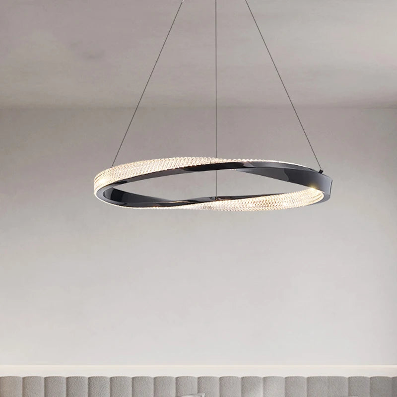 lustre circulaire à led moderne pour décoration intérieure - vue 3 sur 11
