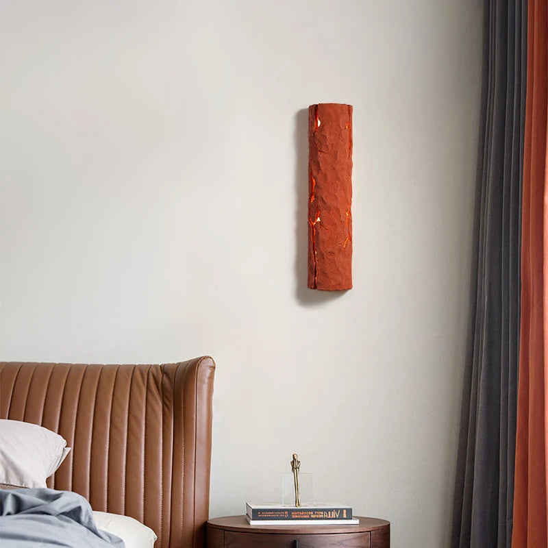 Modern creative tree stump LED wall lamp, indoor bedside wall lamp, designer, hotel, villa, cafe, passage, Art Deco, G9 - vue 3 sur 10