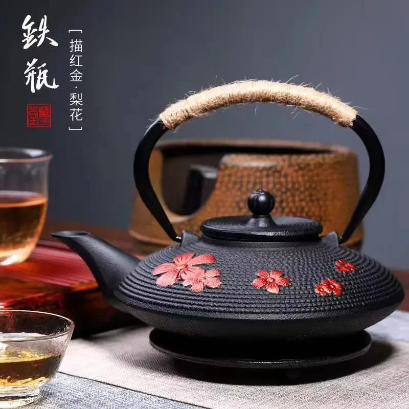 Théière japonaise en fonte émaillée avec infuseur 750ml - vue 3 sur 7