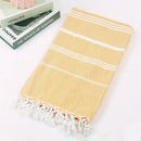 Serviette de plage turque rayures sechage rapide legere