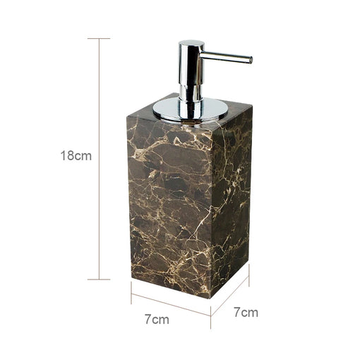 accessoires de salle de bain en marbre naturel ensemble luxe - vue 21 sur 27