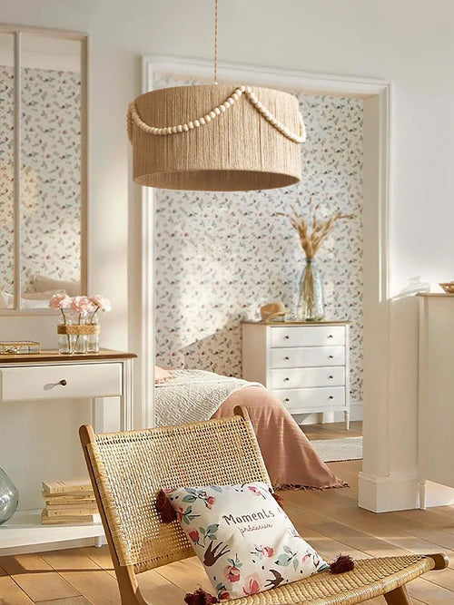 Lustre bohème rétro perlé pour éclairage intérieur créatif - vue 2 sur 5