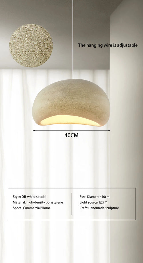 Suspension en polystyrène colorée aux formes arrondies design - vue 11 sur 18