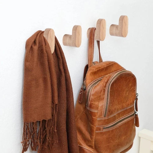 crochet en bois décoratif pour rangement multi-usages - vue 3 sur 8