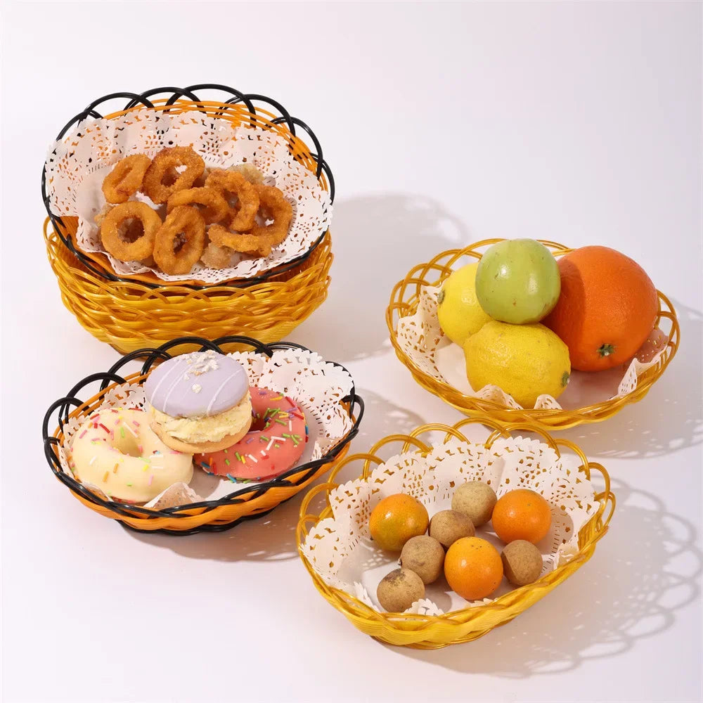 panier en rotin tissé pour fruits et aliments à la maison - vue 3 sur 10