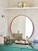 miroirs décoratifs rétro nordiques ronds personnalisés pour décoration intérieure