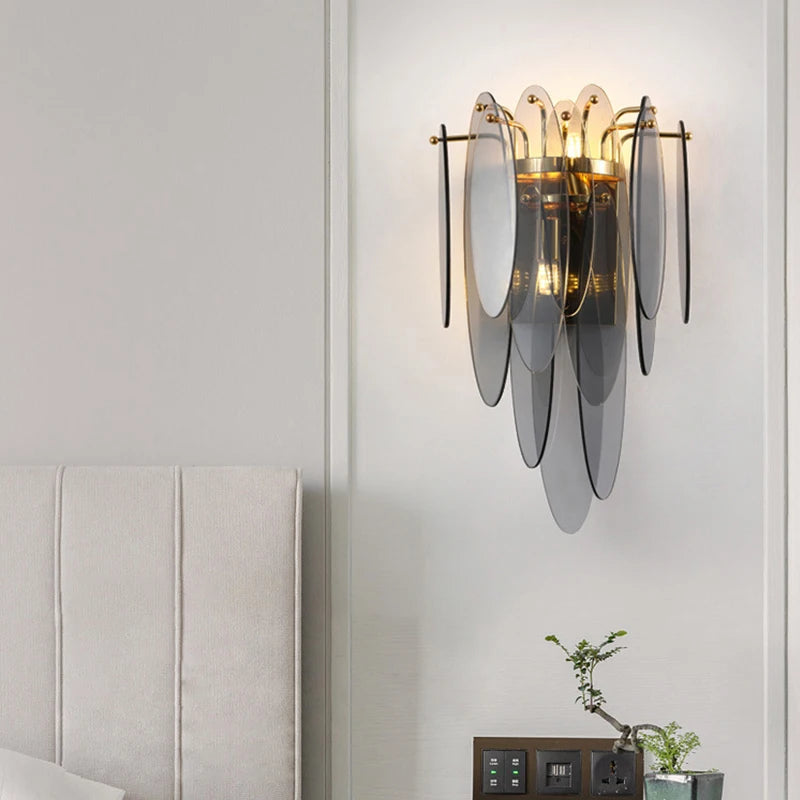 applique murale en cristal post-modernes style nordique simple - vue 3 sur 14