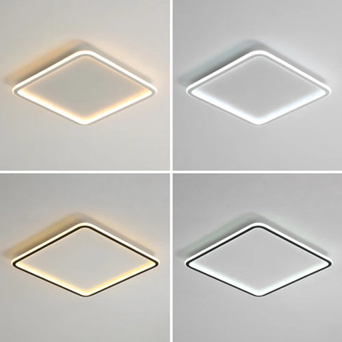 plafonnier à panneau carré ultra mince design moderne pour intérieur - vue 4 sur 6