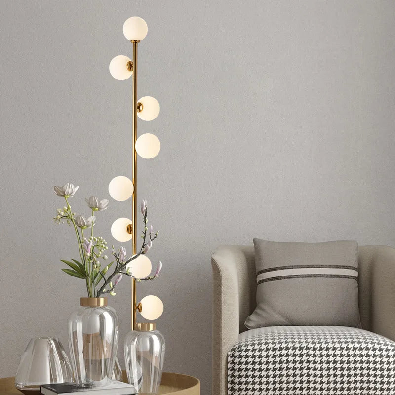 lampadaire boule en verre nordique pour décoration intérieure - vue 4 sur 7