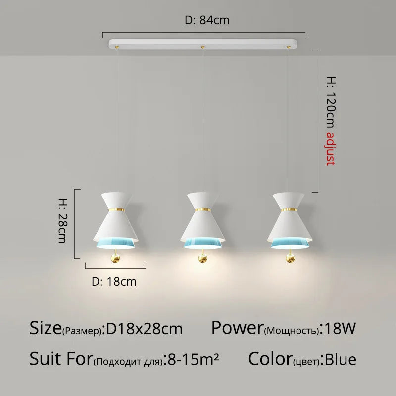 lustre créatif réglable tactile intelligent pour restaurant