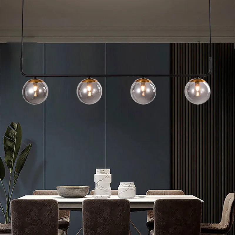 lustre moderne design nordique suspendu pour intérieur élégant - vue 5 sur 7