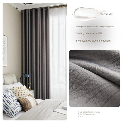 Rideau occultant style français pour salon chambre balcon - vue 18 sur 18