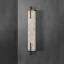 Applique murale Led en laiton doré et marbre