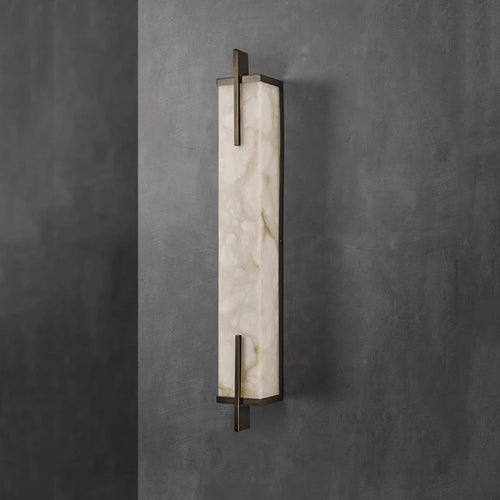 Applique murale Led en laiton doré et marbre - vue 5 sur 8
