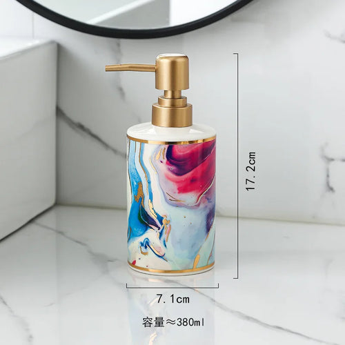 distributeur de savon doré créatif pour salle de bain - vue 10 sur 12