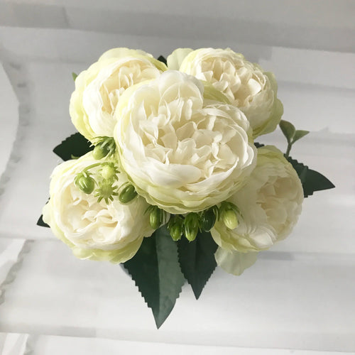 bouquet de pivoines artificielles pour décoration de mariage intérieur - vue 18 sur 17