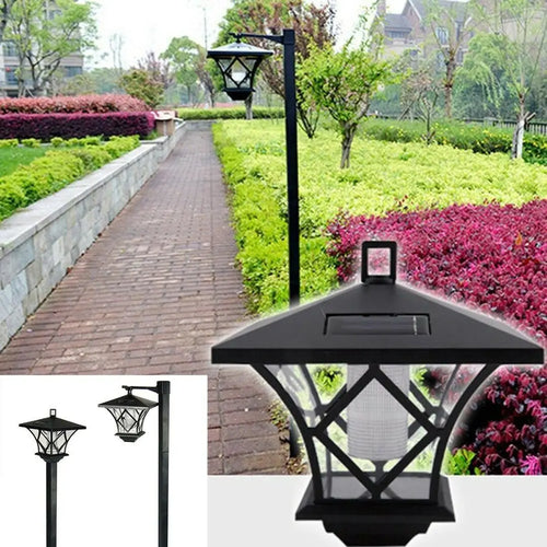 lampadaire de jardin solaire décoratif à énergie LED - vue 6 sur 6