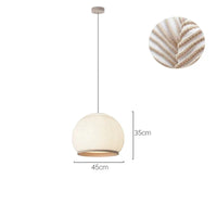 Spanish Designer Pendant Lamp Fabric Chandelier Suspension Hanging Light