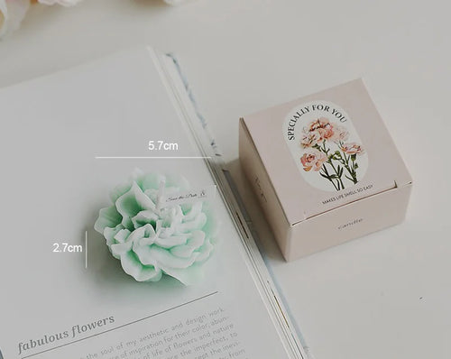 bougie parfumée artisanale en forme dœillet pour mariage et fêtes - vue 14 sur 13