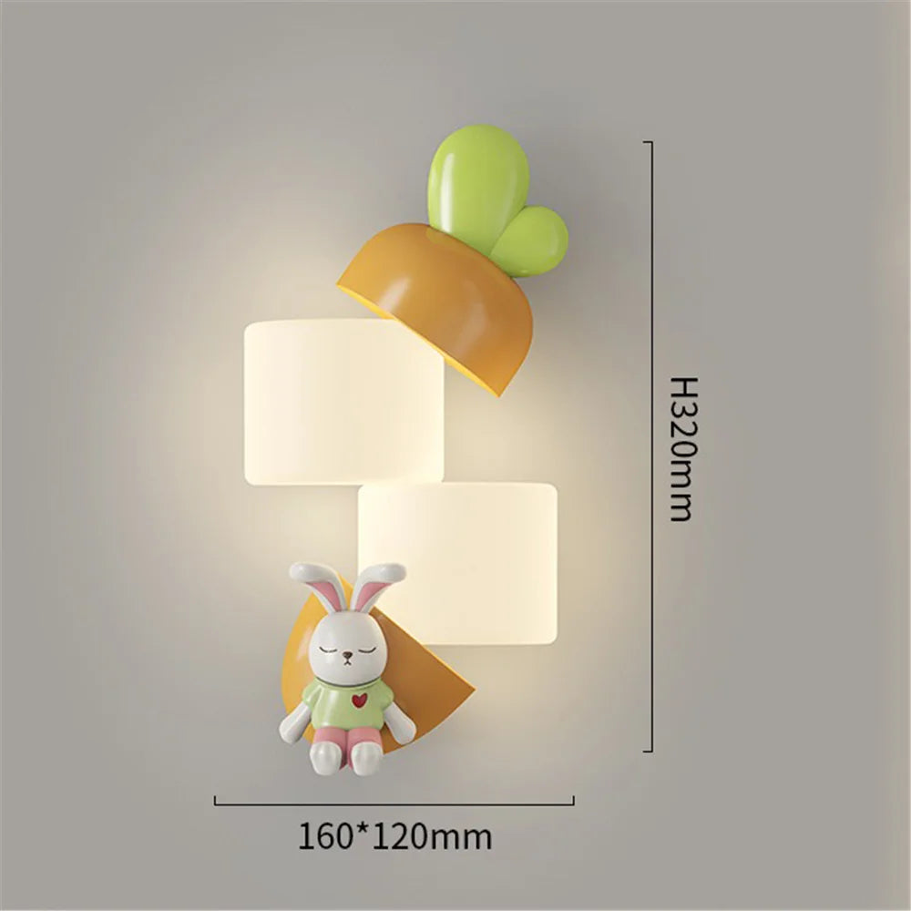 applique murale à led singe et panda pour enfants - vue 5 sur 7