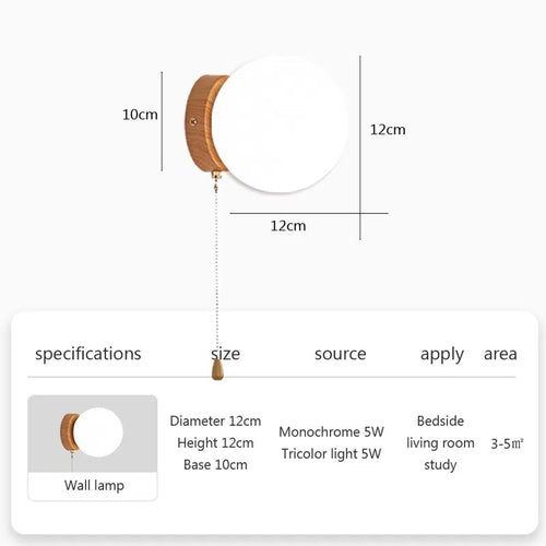 applique murale led verre nordique interrupteur créatif couloir chambre ventes usine - vue 5 sur 7