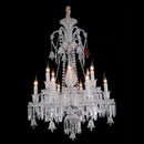 lustre moderne en cristal et chrome pour éclairage élégant