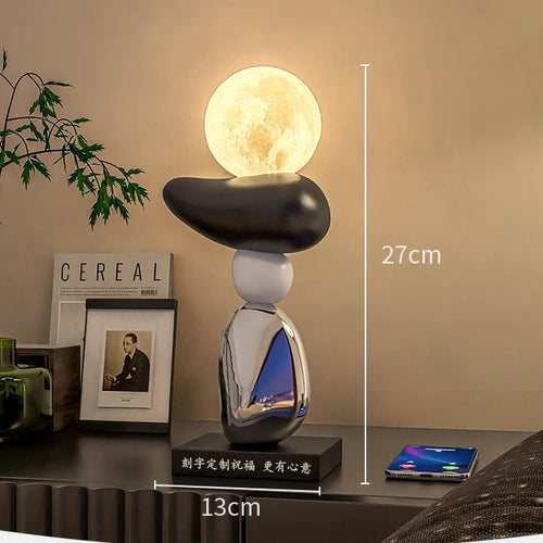 lampe à poser en pierre pour ambiance relaxante et décorative - vue 10 sur 10