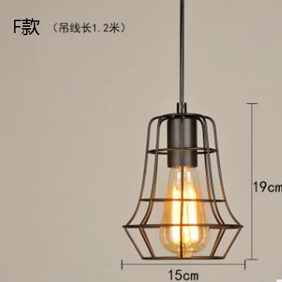 suspension industrielle vintage en fer pour restaurant bar loft - vue 13 sur 17