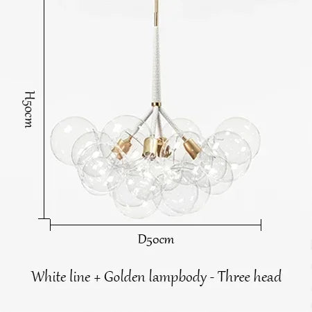 lustre moderne en verre lumineux pour décoration intérieure - vue 16 sur 18