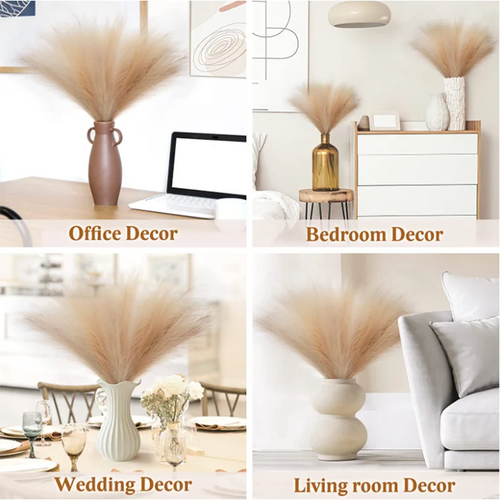 lot de 10 bouquets dherbe de pampa artificielle pour décoration intérieure - vue 5 sur 17