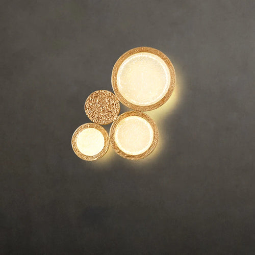 applique murale led en cuivre avec miroir magique décoratif - vue 2 sur 9