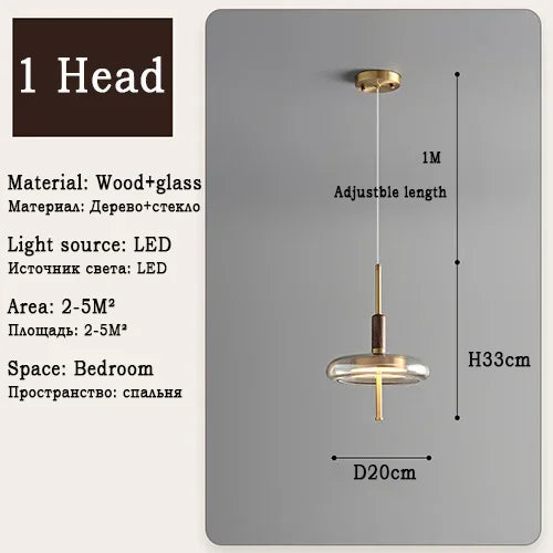 Suspension led design nordique moderne et créatif pour intérieur - vue 8 sur 8