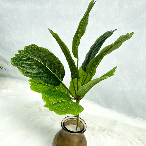 plantes artificielles branche faux ficus en caoutchouc pour décoration intérieure - vue 14 sur 13
