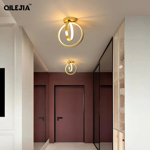 lustre led simple en forme d'anneau pour maison - vue 6 sur 17