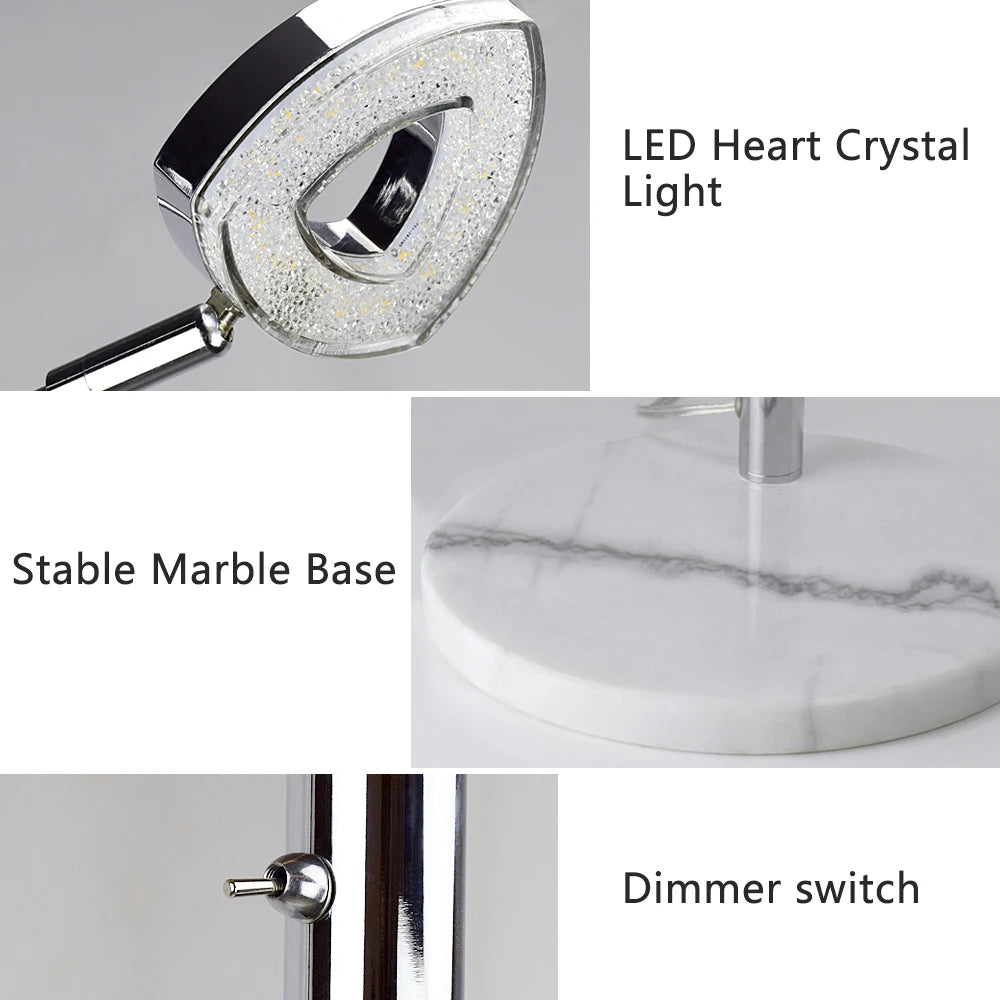 Depuley Lampadaire LED à 5 lumières à intensité variable pour chambre à coucher avec bras et tête réglables - Lampes modernes à poteaux hauts pour bureau - vue 6 sur 6